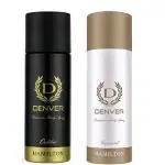 DENVER Caliber and Imperial Deodorant - 200ML Each (Pack of 2) | Deodorants men
