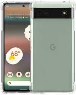 XOVO Back Cover for Google Pixel 6A (Transparent, Dual Protection, Silicon, Pack of 1)