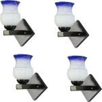 Afast Flat Style Designer LED Sconce Wall Lamp/ Light, 7 Watt, Yellow, Glass, Wood, (Set Of Four)-Mot116####Home decore####Wall Lamp###Lamp cover