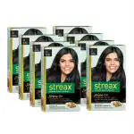 Streax Black Brown Hair Color, 60 Ml (Pack Of 8)