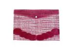 Keny My Clear Bag | Envelope Folder | Best for FC/ FS / Foolscap / Legal Size Paper | Designer | Pink - Pack of 5 (15832F Pink )