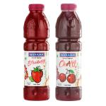Manama Strawberry Crush and Cherry Crush | 750ML Each | Topping for Cakes, Pies and Shakes | Pack of 2