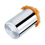 Priyaj Stainless Steel Tumbler Glass shaped Container with Lid Lassi Glass Orange Series 1 Single Container (1000 ml) |Air Tight & Leakage Proof |Office School Tumbler for Lassi Buttermilk Curd Juice