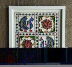 Kutch Craft Mud and Mirror Art Work Wall Hanging for Home Decoration, Size : 9