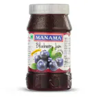 Manama Blueberry Jam | Real Fruit Ingredients | Actual Blueberry Fruit Pieces | 500GMS Bottle