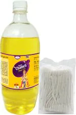 WQT Chola Chameli Puja Oil 1000 ML With Diya Batti For Akhand Jyot, Deepak Pooja