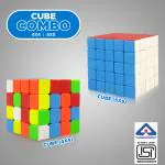 KIWI Kool 4+5 Cube combo Stickerless 3D High Speed Cube for Kids Puzzle (Multicolor)
