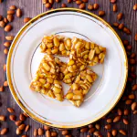 The State Plate Groundnut Chikki | Made with Jaggery (Gud) & Peanut | Mungfali / Palli Patti - Pack of 2 (400 grams each)