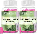 Naturewell Multivitamin Gummies For Men With Superfoods, 30 Gummies Each (Pack Of 2)