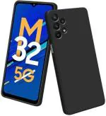 XOVO Back Cover for Samsung Galaxy M32 5G, Samsung M32 5G (Black, Dual Protection, Silicon, Pack of 1)