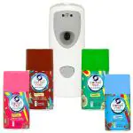 Cotton Mist Cool water, Amiraj, Florentine, Vibrant Automatic Air Freshener Dispenser With Refills, 250 Ml (Pack Of 4)