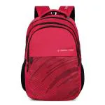 Nasher Miles Wave Backpack for Men & Women | 3 compartment/Casual/College Bag | Red, 45L