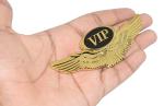 Incognito Wings VIP Emblem Sticker for All Cars, Bikes, Metal (3)