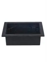 Chronikle Black Plastic Square Tub Indoor Fountain Watertub