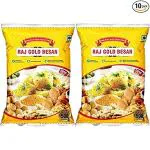 RAJ GOLD BESAN Pure Chana Daal Besan | Gram Flour Besan | Chemical Free & Pesticides Free (500gram, 2)