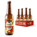 Toyo Kombucha - Sparkling Fermented Tea | Exotic Peach Kombucha | 330ml (Pack of 6)|Fermented Tea| Tea| Exotic Tea| Peach Kombucha|