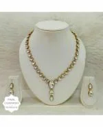 Jn Handicraft Alloy Copper-Plated Gold Jewel Set For Women And Girls