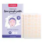 Sirona Face Acne Pimple Patch for Healing & Clearing Spots, Absorbs Acne Pus & Flatten Pimples, 2 Sizes - 72 Patches
