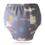 Bembika Blue Polar Bear Cotton Baby Potty Training Pants For Kids - M