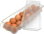 Inditradition Unbreakable Acrylic Egg Storage Box with lid | for 14 Eggs, BPA-Free, Refrigerator Safe (Transparent)