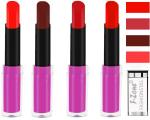 OUR BEAUTY Multicolor Rich Colour Payoff Long Stay Soft Matte Lipstick (Set Of 4)