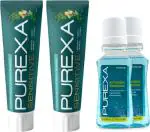 Purexa Sensitive Herbal Toothpaste And Antioxidant Mouthrinse (Pack of 4)