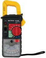 Metravi M-600 Analogue Clamp Meter with Jaw Dia 34mm, AC/DC Voltage, AC Current 600A, Resistance & Temperature. Pointer Lock