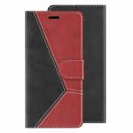 ClickCase Trendy Dual Shade Series For Samsung Galaxy S6 Edge Plus Red and Black Faux Leather Mobile Wallet Flip Cover