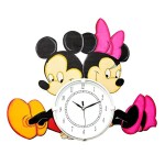 KWF INTERNATIONAL Designer Cartoon Wall Clock for Home, Living Room, Office, Bedroom, Multi Colour