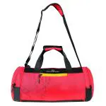 GM Grab Mount Red Polyester Duffel Bag with Separate Shoes Compartment - 30 L