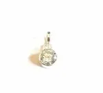 Shiv Ram Jyotish Kendra American Diamond Sterling Silver Pendant with German Silver Chain For Men Women Boy Girl 5ct .Zircon Pendant