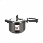 HOMEZONE -Hard Anodised Sleek Pressure Cooker Induction Bottom (Inner Lid)- 5 Ltr