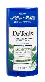 Dr Teal'S Aluminum Free Deodorant Stick Eucalyptus And Essential Oils, 75 G