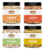 DailyHerbs Premium Mix Dry Fruits and Nuts 250g - [Almonds, Cashews, Golden Raisins & Pistachios]