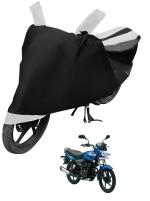 Auto Hub Bike Cover for Platina 125 , Dustproof UV Protection water resistant Custom Fit Cover-(Black-White )