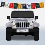 PARTY MIDLINKERZ Positive Energy Polyester Tibetan Prayer Flags (2.36x1.5 inch)