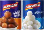 BANSIRAM GULAB JAMUN & RASGULLA COMBO TIN (2 x 1 KG)