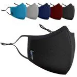 OxiClear Mash Face Mask, 3-Layer with NanoFilter (Pack of 5) (Multicolor).