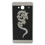 EXCLESIOR Xiaomi Redmi 2, Xiaomi Redmi 2 Prime Black Dragon Design, Shockproof, Plastic Back Cover