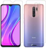 ISHANGEL Front and Back Screen Guard for redmi mi 9 redmi mi 9 prime , Gorilla Hammer Proof, flexible fiber unbreakable Screen Protector, [Not a Tempered Glass] (Pack of 2)