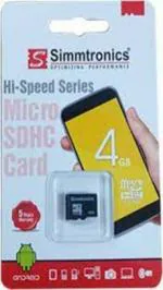 Simmtronics HC 4 GB MicroSD Card Class 10 48 MB/s Memory Card