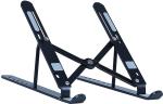 StealODeal Black 7 Angles Adjustable And Foldable Stainless Steel Laptop Stand