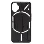The Hatke Cyber Silicon Case for Nothing Phone (1) (Black, Hard Case, Silicon, Pack of: 1)