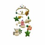 MAANAV ETHANICITY Baby Mobile Animal Nursery Wild Animals Decoration, Wild Animals Mobile Kids Toys Jungle Wild Animal Toys Figure Playing Set for Babies DIY Hanging (Octopus Family)