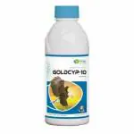 CROP CHEMICALS GOLDCYP-10 Cypermethrin 10% EC Synthetic Pyrethroid Insecticide(GOLDCYP-10-1ltr)