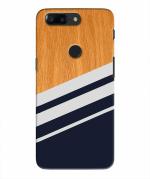 BHAI COVER Oneplus 5T , 1+5T Blue and White Polycarbonate Wooden Stylish Designer 3D Printed Mobile Phone Back Cover