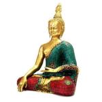 Idol Collections Multicolor Brass Thai Buddha Idol