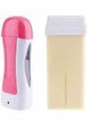 Rose Leaf Hair Removal Roll On Machine With Refill Cartridge Waxing Kit Women Removing Hair from Arm, Leg, Armpit, Bikini Line - 180 ml