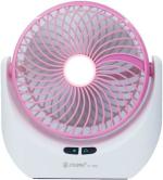 RK BROTHERS GROUP Table Fan Powerful Wind Rechargeable Portable Desk Fan with 3 Speed, Inbuilt LED Lamp Dual Batteries for Kitchen, Home, Travelling, Kids, Indoor, outdoor use Table Fans, Table Fan for Office Desk, Table Fan High Speed, Fan For Kitchen