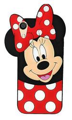 TRIFTY Oppo A37 Red Silicone 3D Micky Mouse Case Cover